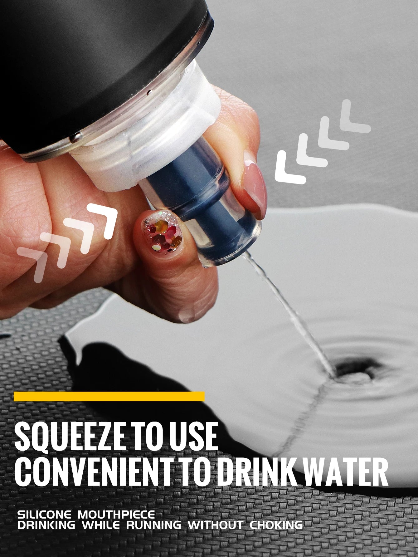 WRELS Water Bottle TPU Folding Soft Flask Outdoor Sport Water Bag Collapsible Water Bottle 500ml For Running Camping BPA Free