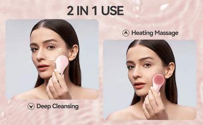 Sonic Waterproof Facial Cleansing Brush Rechargeable Scrubber Exfoliating Vibrating Deep Clean Face Cleaner Skin Care Tool