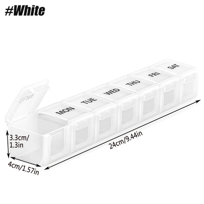 1PCS Small Weekly Pill Organizer 7 Days,Pocket Daily Pill Case, Daily Planner, Pill Box for Pills/Vitamin/Fish Oil/Supplements