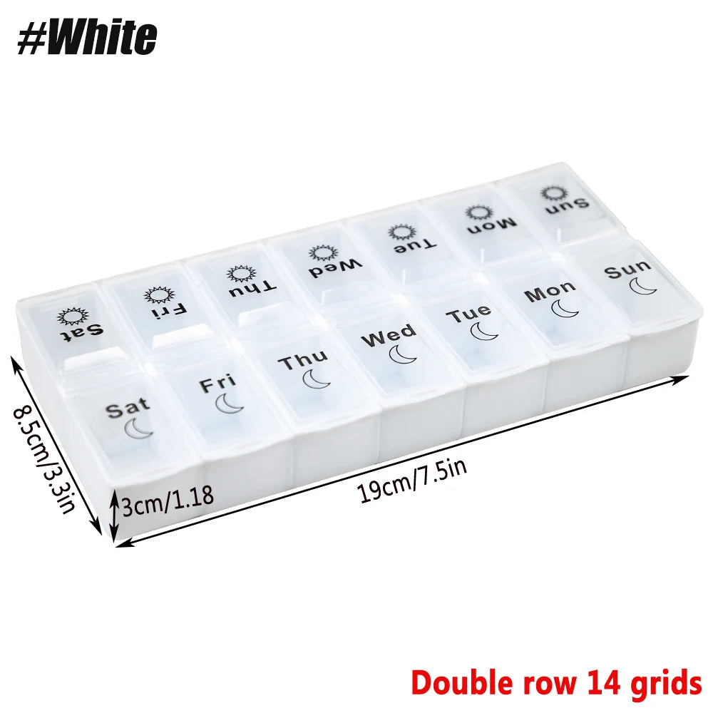 1PCS Small Weekly Pill Organizer 7 Days,Pocket Daily Pill Case, Daily Planner, Pill Box for Pills/Vitamin/Fish Oil/Supplements