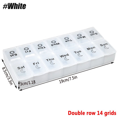 1PCS Small Weekly Pill Organizer 7 Days,Pocket Daily Pill Case, Daily Planner, Pill Box for Pills/Vitamin/Fish Oil/Supplements