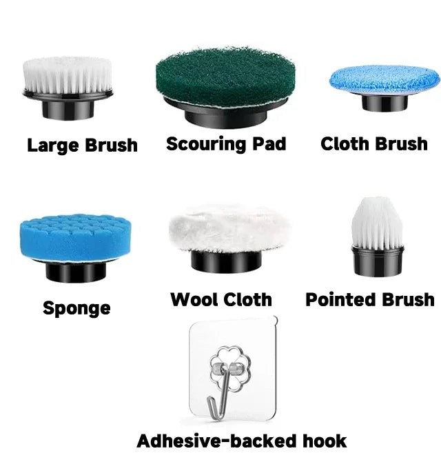 Household Cordless Spin Scrubber Kitchen Gadgets Hair Brushes Bathroom Broom Toilet Mops Electric Multipurpose Cleaning Brush