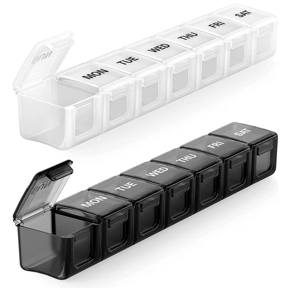 1PCS Small Weekly Pill Organizer 7 Days,Pocket Daily Pill Case, Daily Planner, Pill Box for Pills/Vitamin/Fish Oil/Supplements